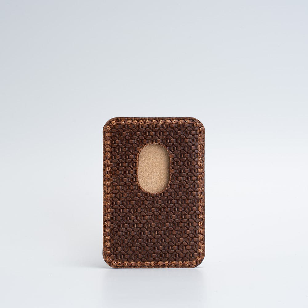MagSafe leather wallet Geometric Net