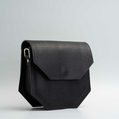 Embossed snake print purse - Hypatia