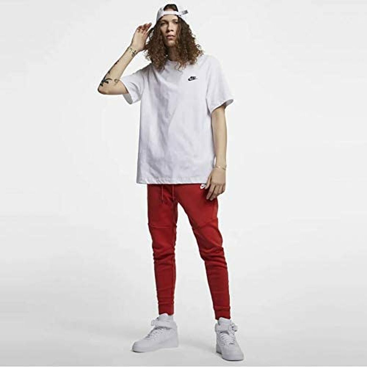 Camiseta de manga corta para hombre Nike AR4997 101 Blanca para hombre