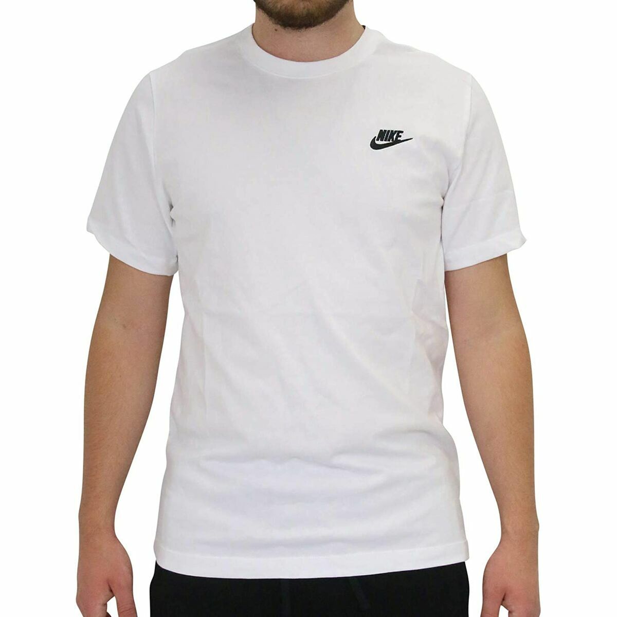 Camiseta de manga corta para hombre Nike AR4997 101 Blanca para hombre