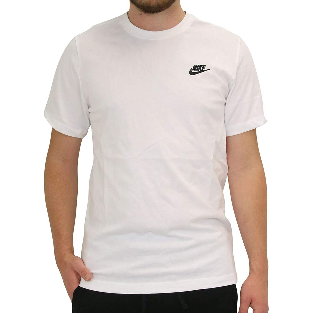 Camiseta de manga corta para hombre Nike AR4997 101 Blanca para hombre