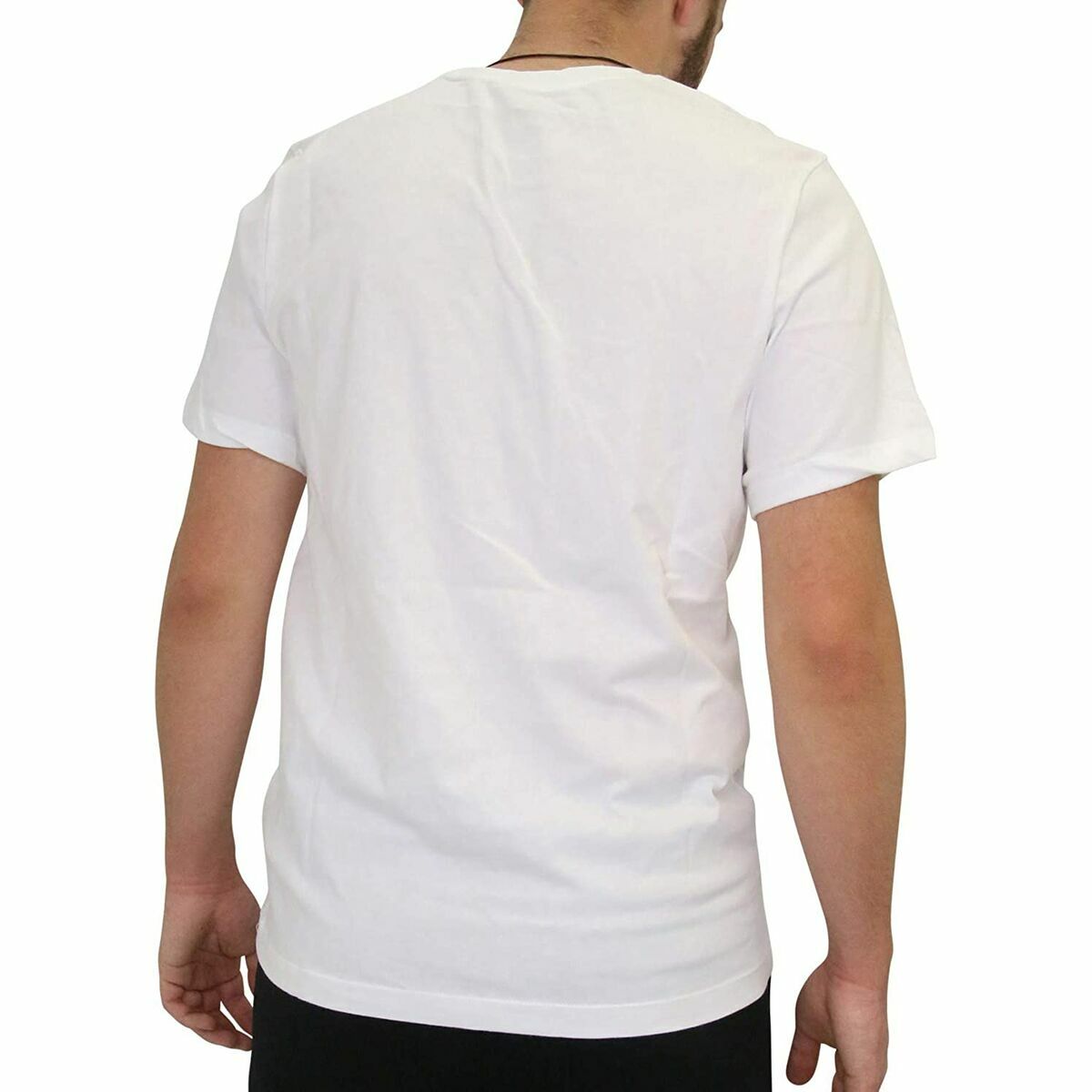 Camiseta de manga corta para hombre Nike AR4997 101 Blanca para hombre