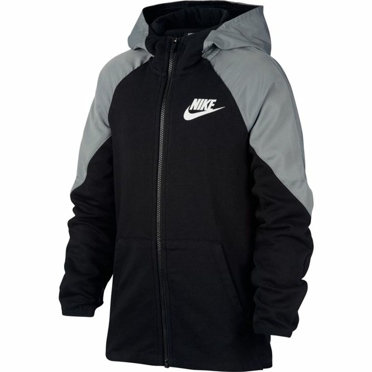 Chaqueta deportiva para niños Nike negra
