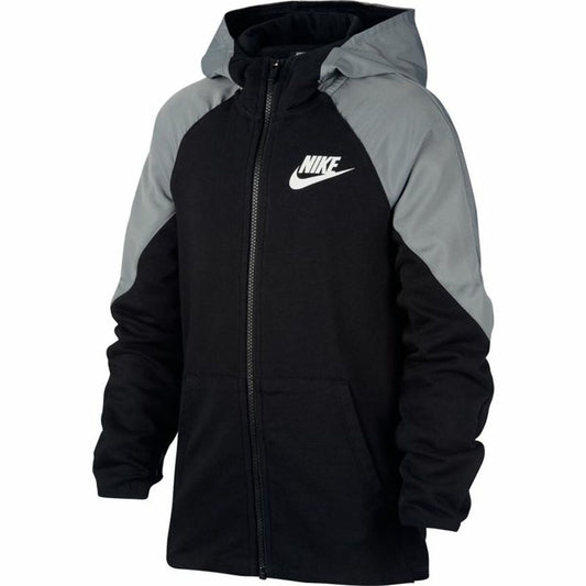 Chaqueta deportiva para niños Nike negra