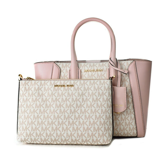 Bolso de mano para mujer Michael Kors 35F2G6KC5V-OPTWHT-RSGLD Rosa 26 x 20 x 11