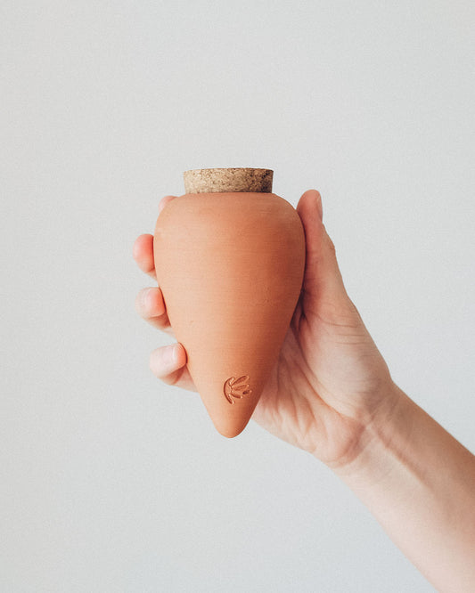 Maceta de terracota con riego automático