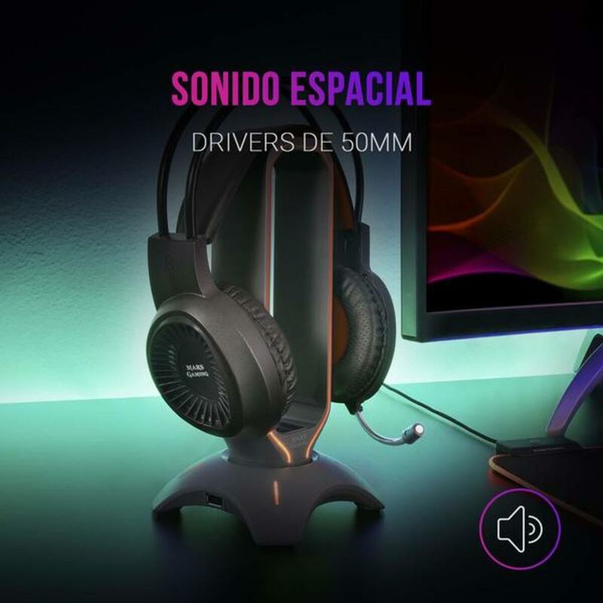 Auricular para juegos con micrófono Mars Gaming MH120 PC PS4 PS5 XBOX