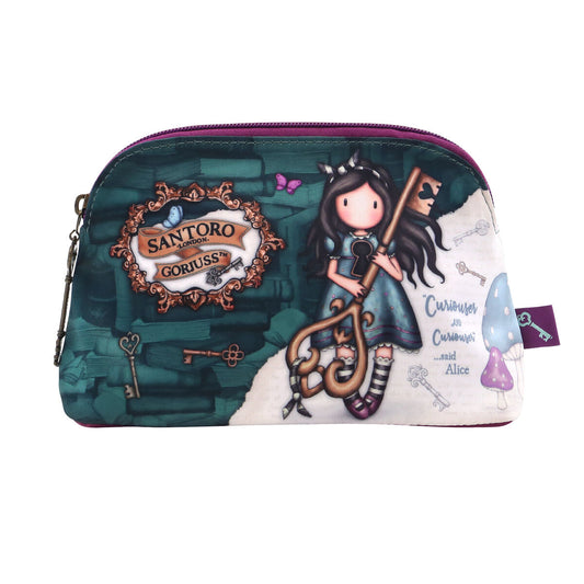 Travel Vanity Case Gorjuss Curiosity Grey Green (21 x 14 x 8.5 cm)