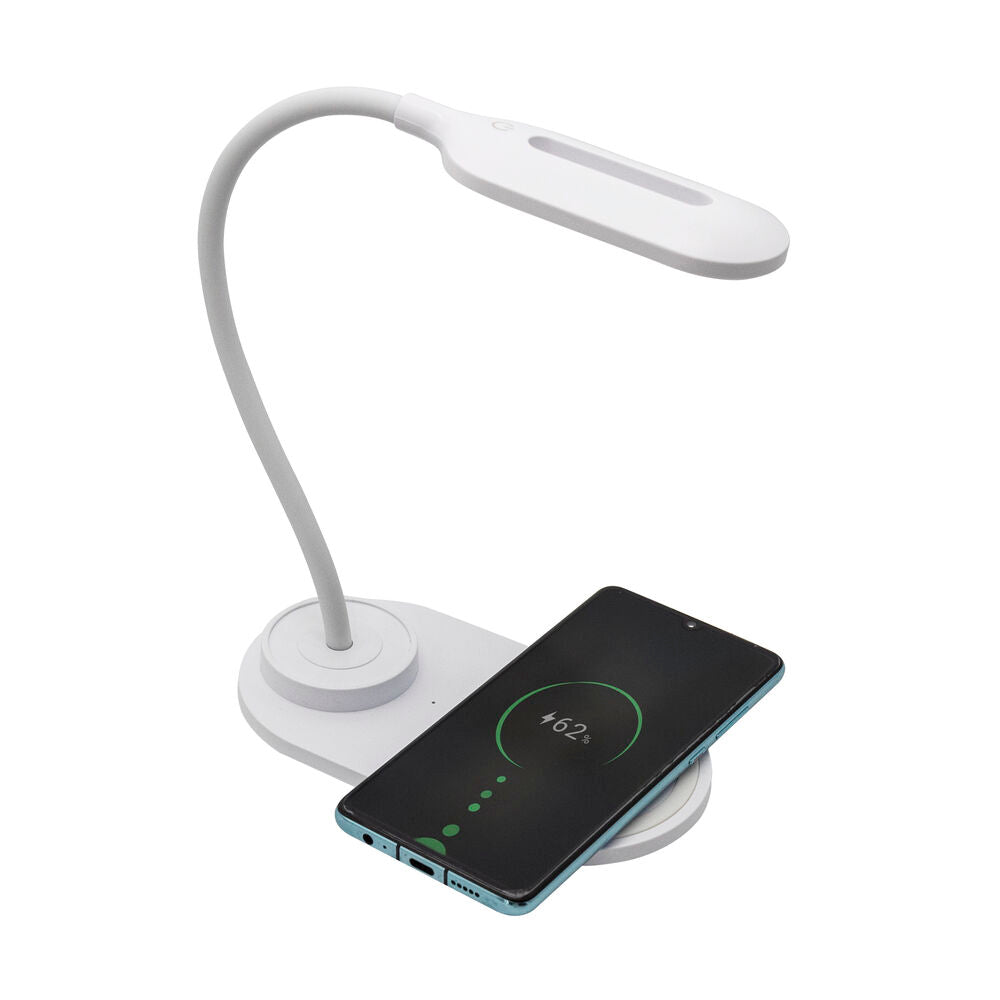Lámpara LED con cargador inalámbrico para smartphones Denver Electronics
