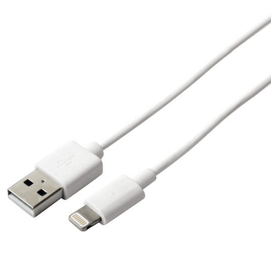 Cable USB a Lightning KSIX compatible con Apple Blanco