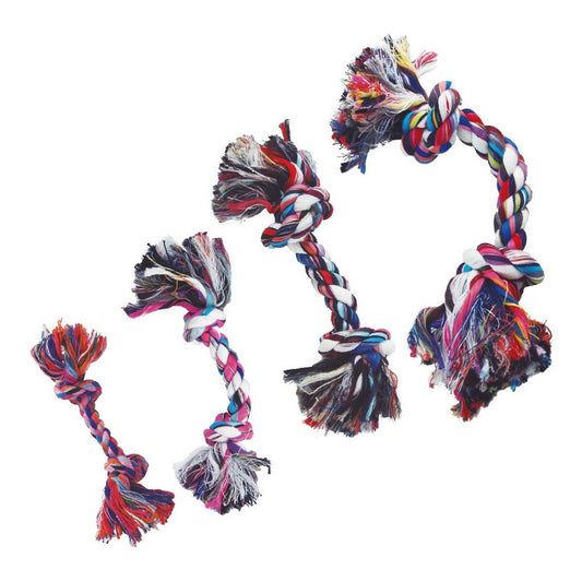 Juguete masticable para perros Gloria Multicolor Nudo Algodón (31 cm)