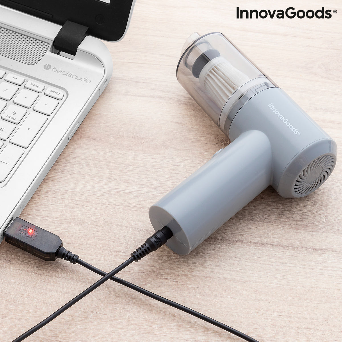 Mini aspiradora de mano inalámbrica recargable Recuum InnovaGoods