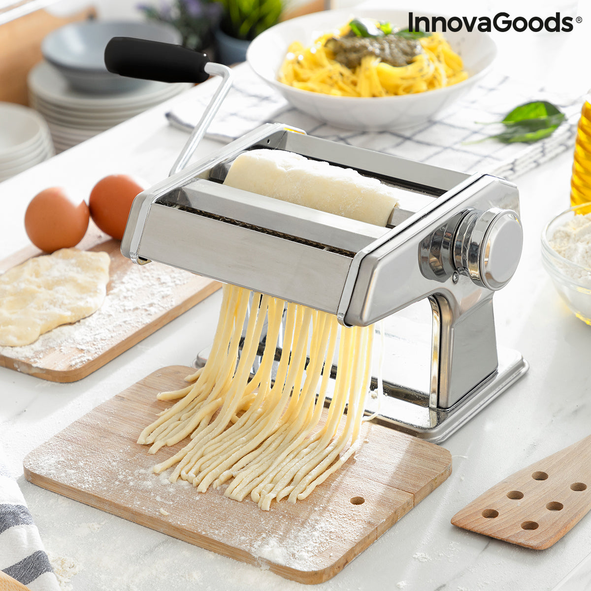 Máquina para hacer pasta fresca con recetas Frashta InnovaGoods