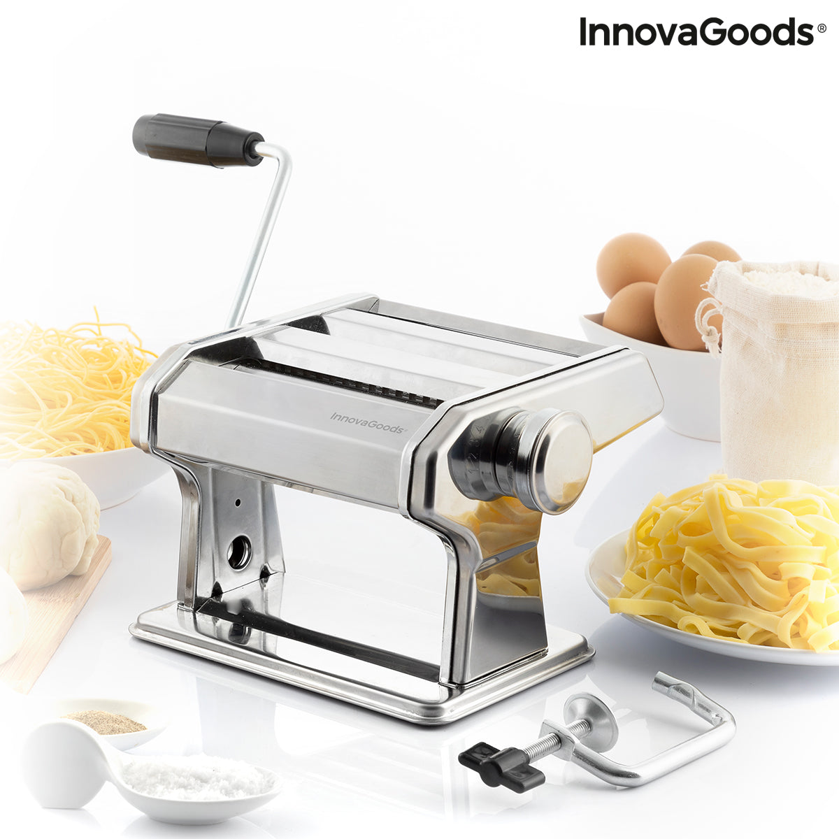 Máquina para hacer pasta fresca con recetas Frashta InnovaGoods