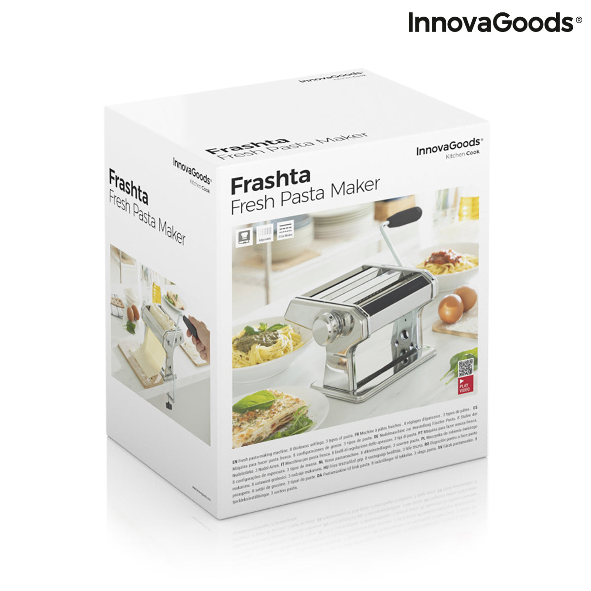 Máquina para hacer pasta fresca con recetas Frashta InnovaGoods