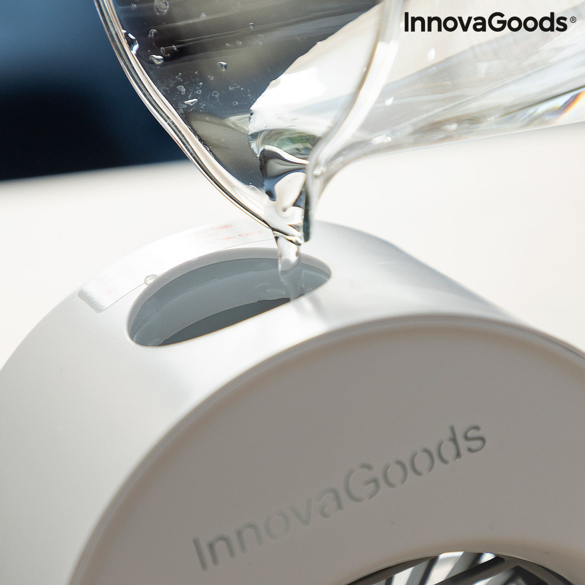 Mini enfriador de aire ultrasónico y humidificador con LED Koolizer InnovaGoods