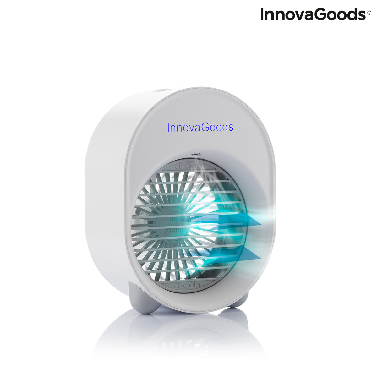 Mini enfriador de aire ultrasónico y humidificador con LED Koolizer InnovaGoods