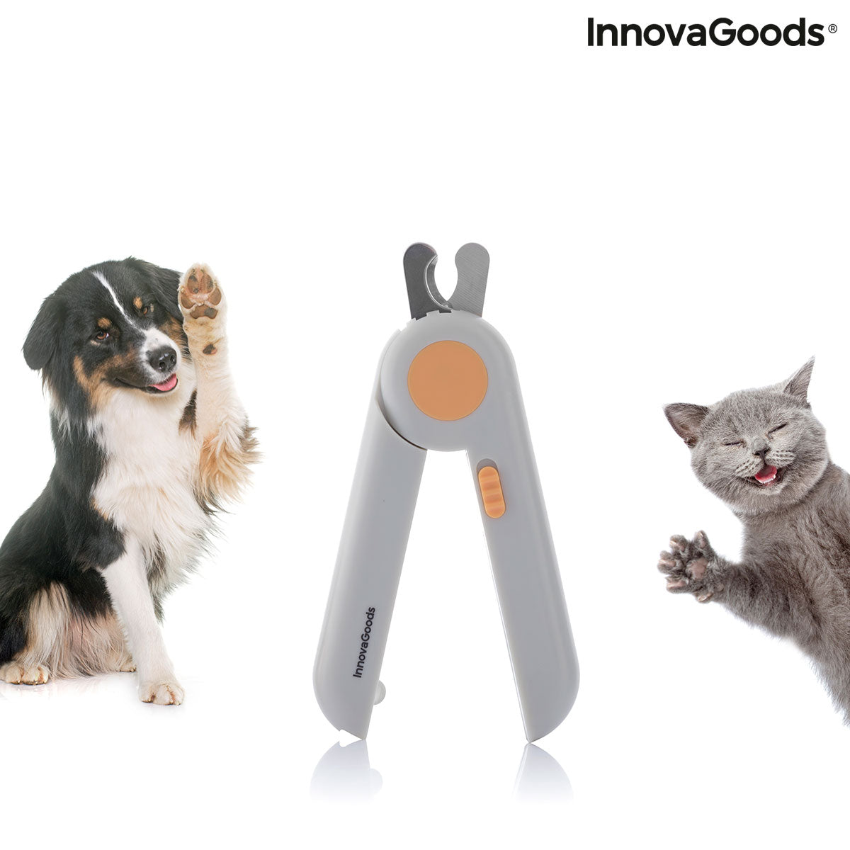 Cortaúñas para mascotas con clip LED InnovaGoods