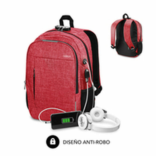 Rucksack for Laptop and Tablet with USB Output Subblim Urban Lock