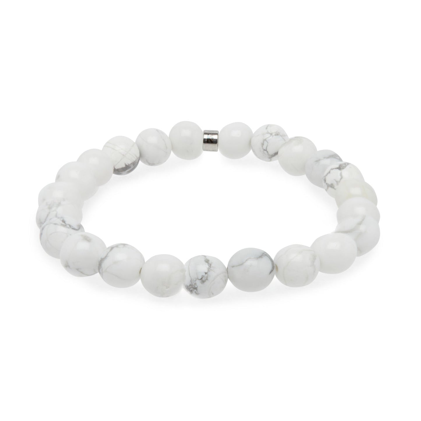 Bracelet en Howlite Blanche "Energie"