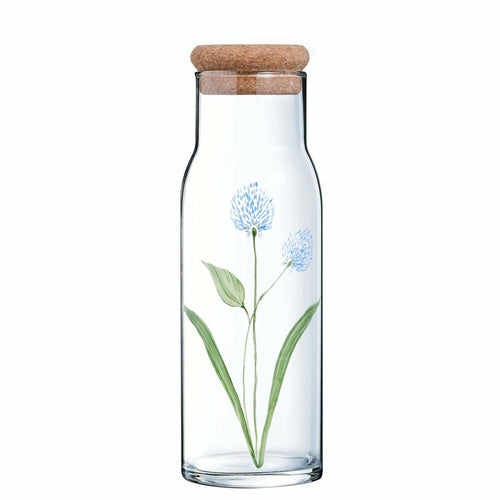 La Bleuet - Jarra en cristal 1L pintada à la main