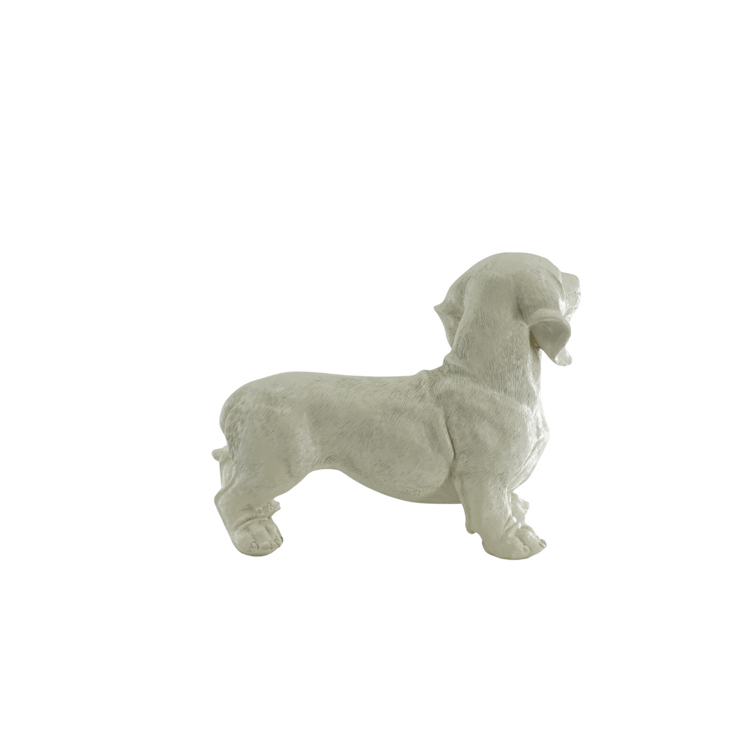 Adorno - Perro salchicha - Poliresina - Beige - 35x23x19cm