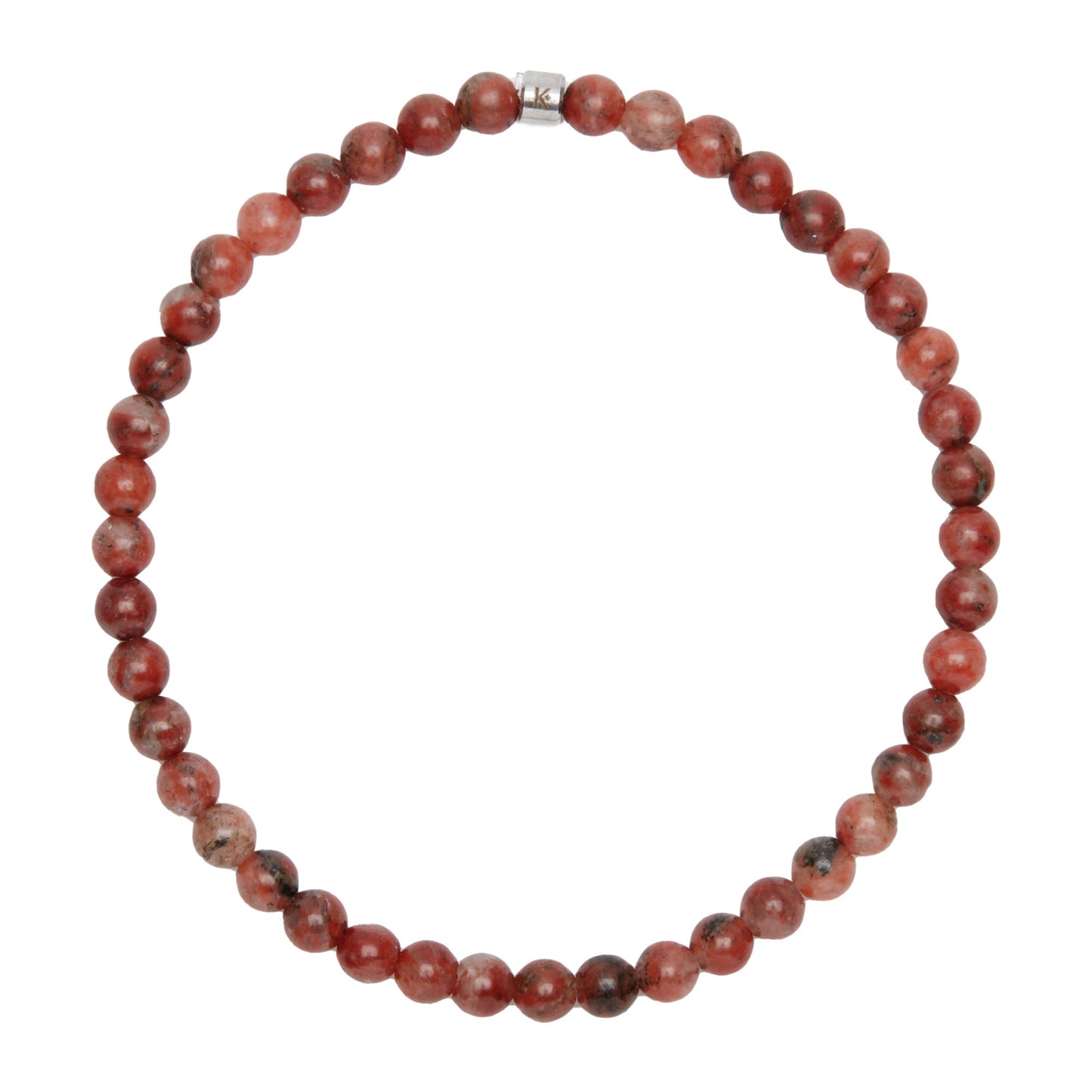 Mini Bracelet en Jaspe Rouge "Energie"