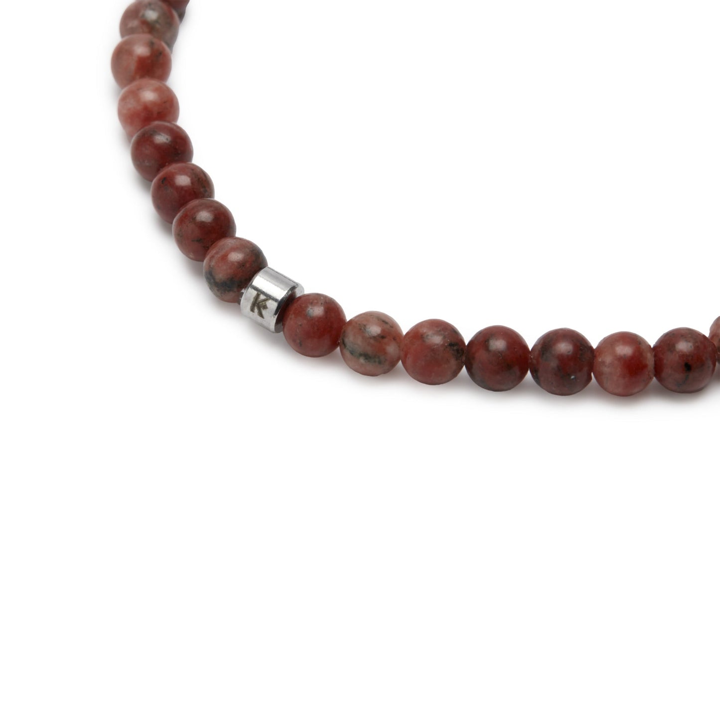Mini Bracelet en Jaspe Rouge "Energie"