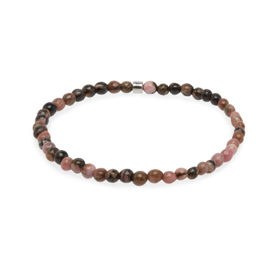 Mini Bracelet en Rhodonite foncée "Energie"