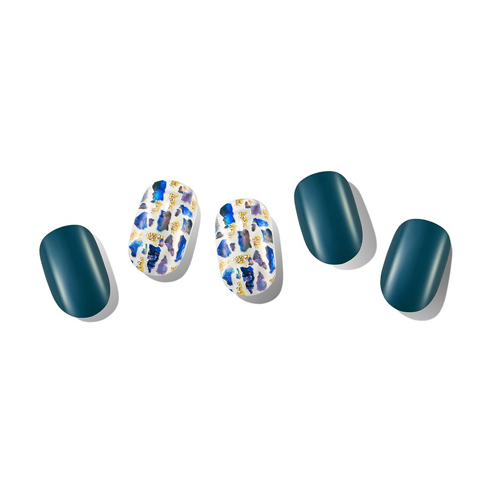 Tiras de gel coreanas para uñas, calcomanías para uñas, kits todo en uno 