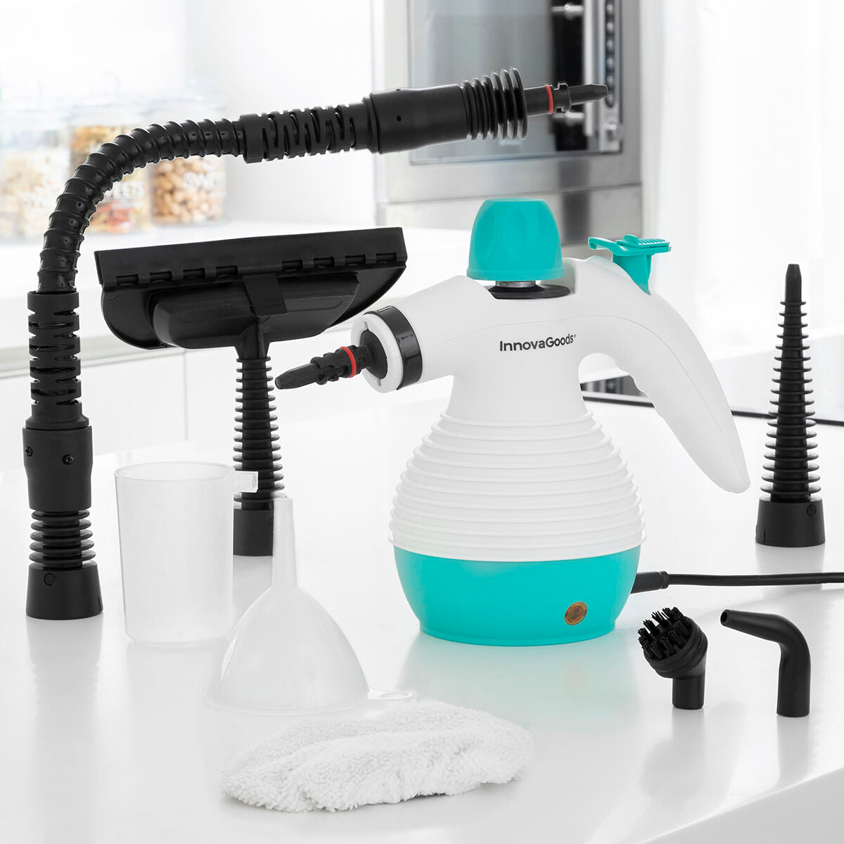 Multi-purpose, 9-in-1 Hand-held Steamer with Accessories Steany