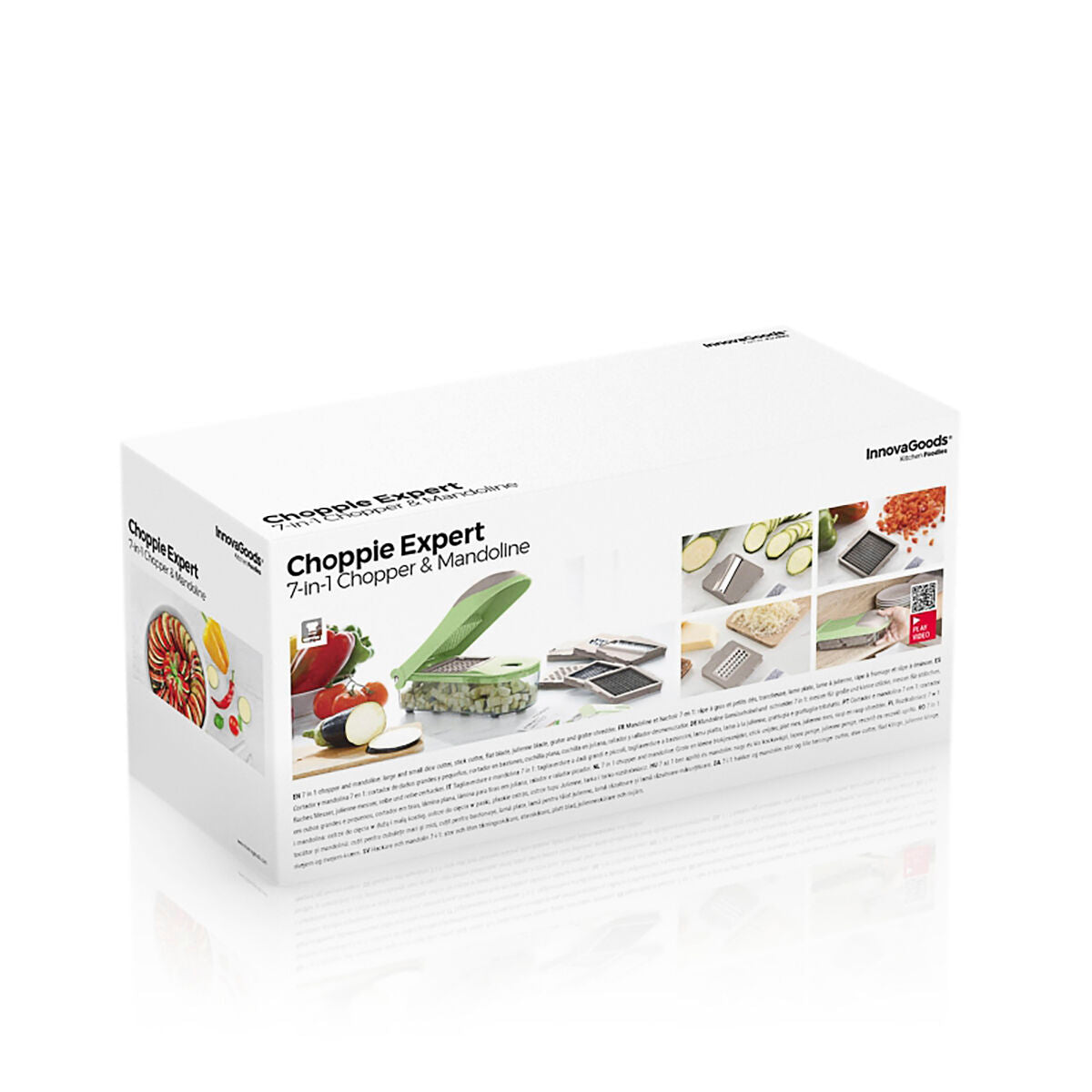Coupe-légumes, râpe et mandoline 7 en 1 avec recettes et