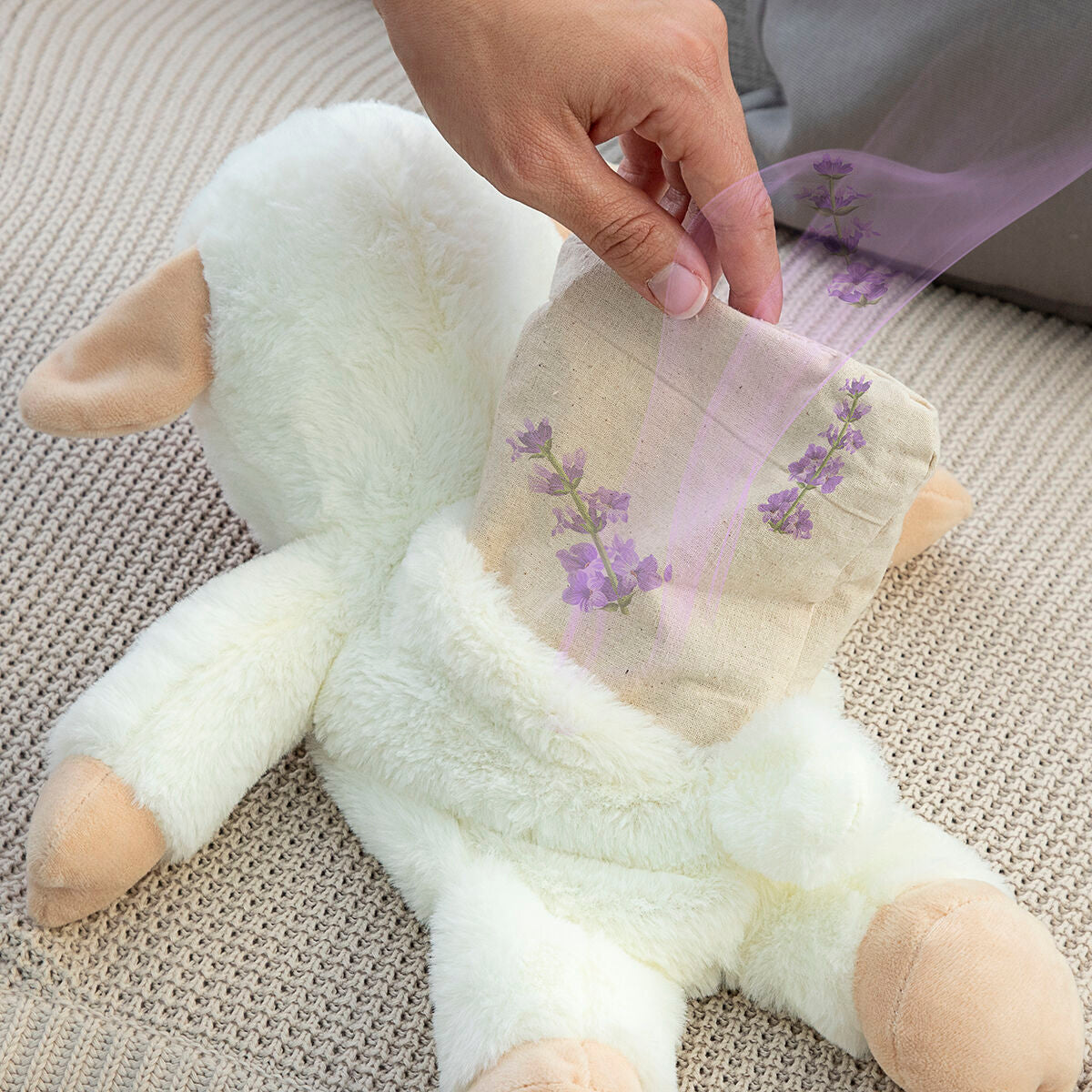 Peluche de oveja con efecto calor y frío Wooly InnovaGoods