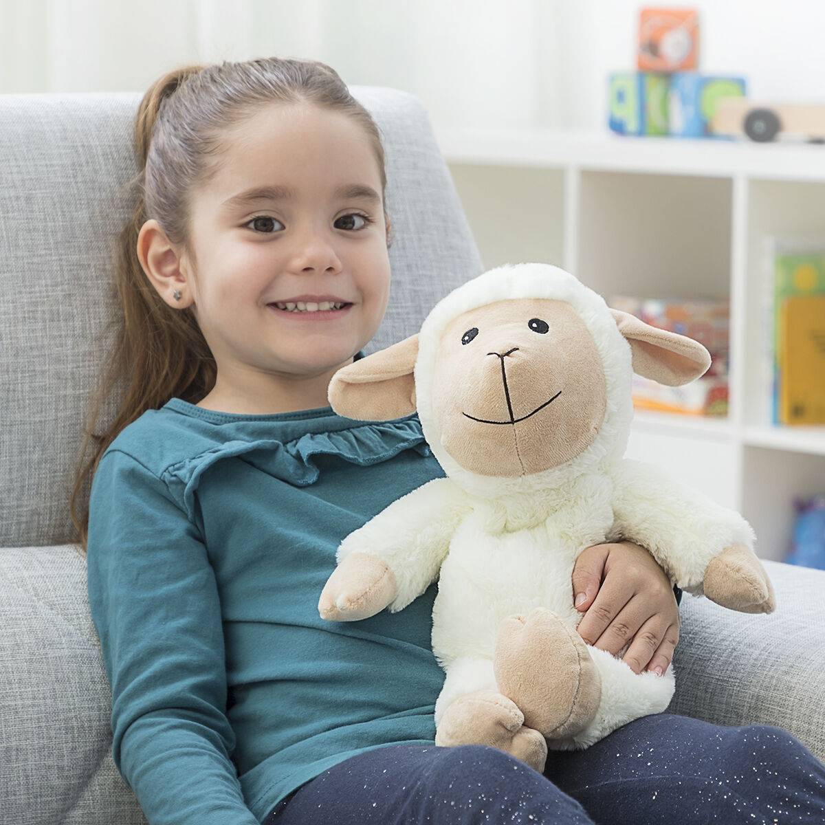 Peluche de oveja con efecto calor y frío Wooly InnovaGoods