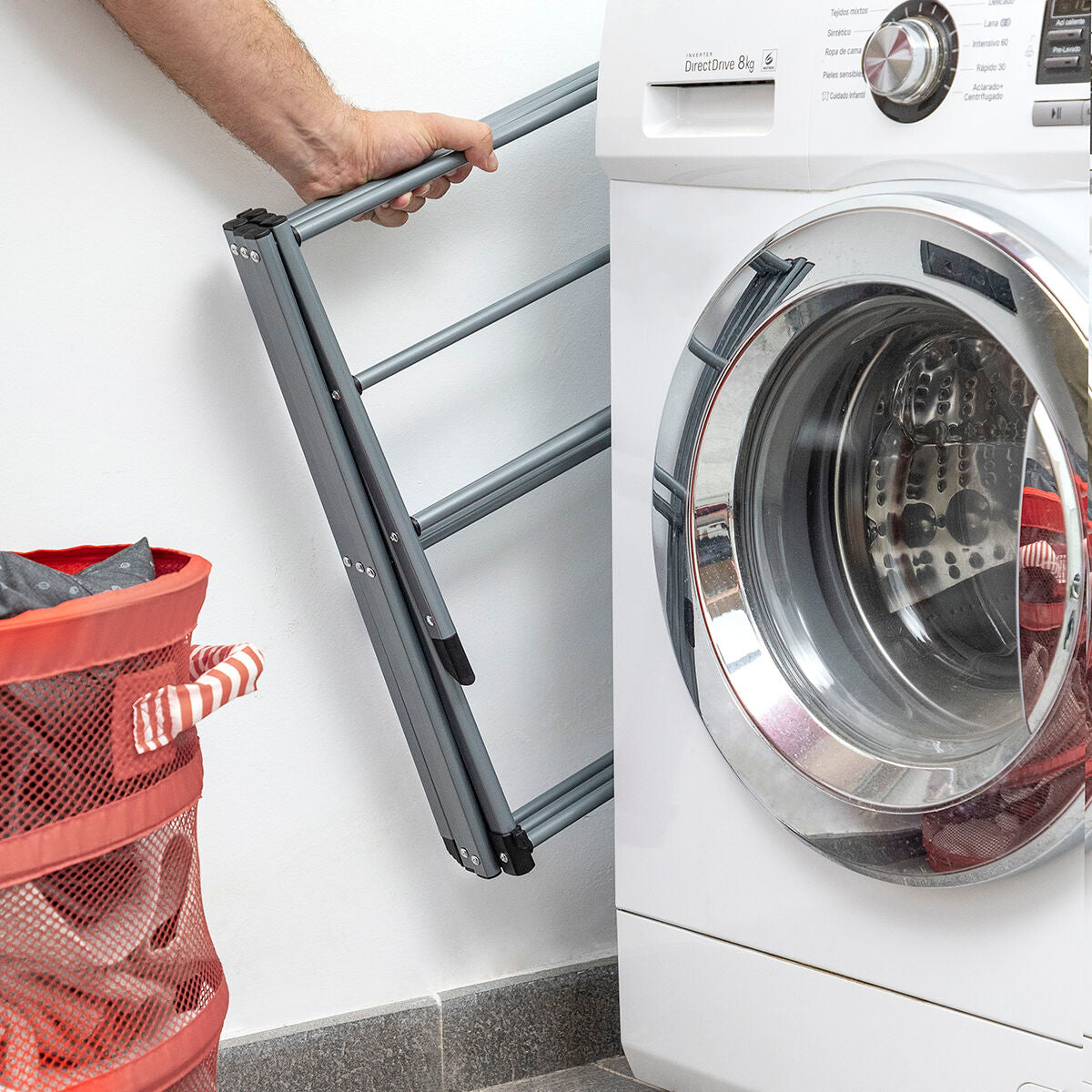 Folding and Extendable Metal Clothes Dryer with 3 Levels Cloxy
