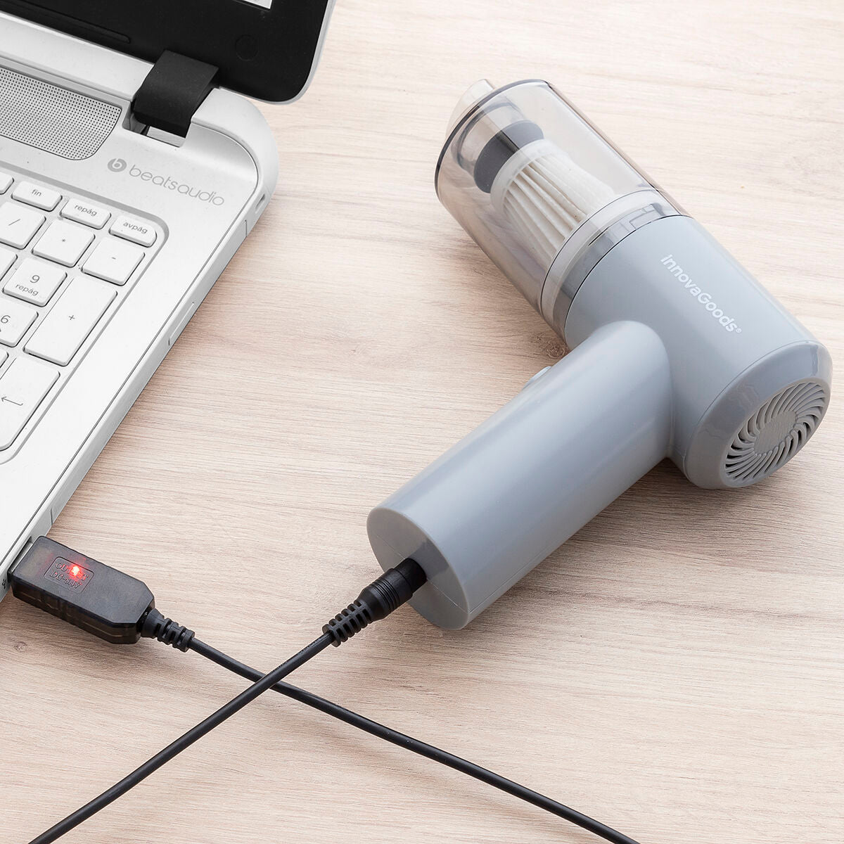 Mini aspiradora de mano inalámbrica recargable Recuum InnovaGoods