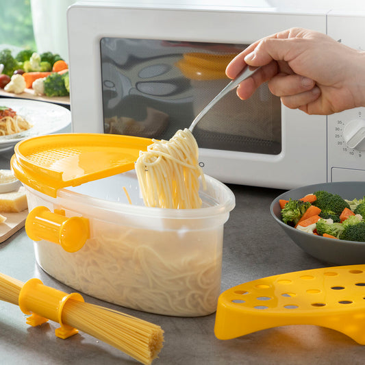 4-in-1 Microwave Pasta Cooker with Accessories and Recipes Pastrainest