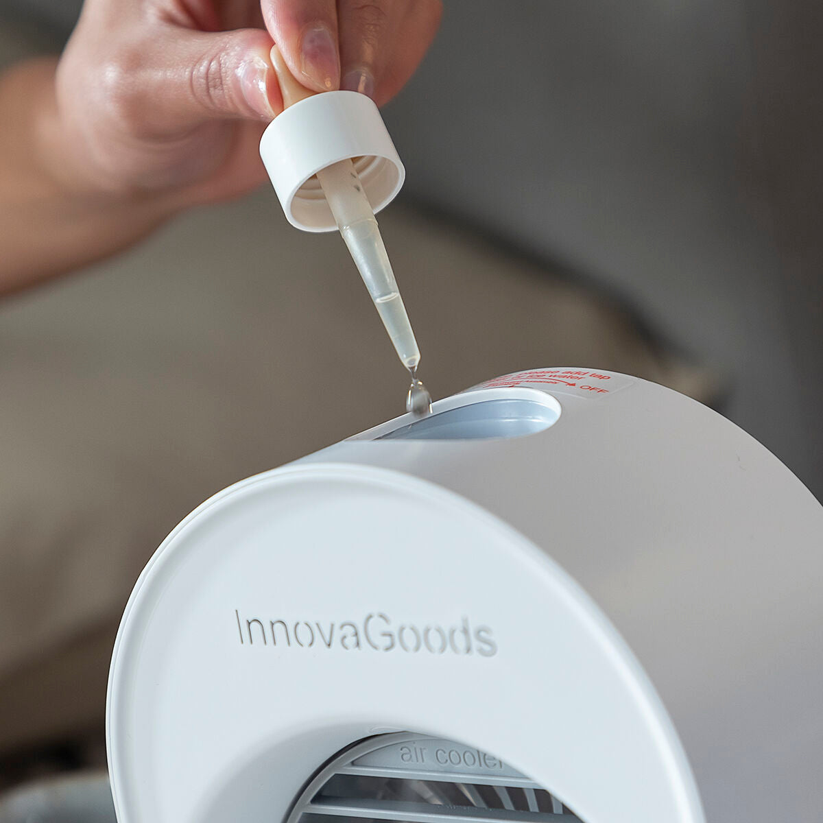 Mini enfriador de aire ultrasónico y humidificador con LED Koolizer InnovaGoods