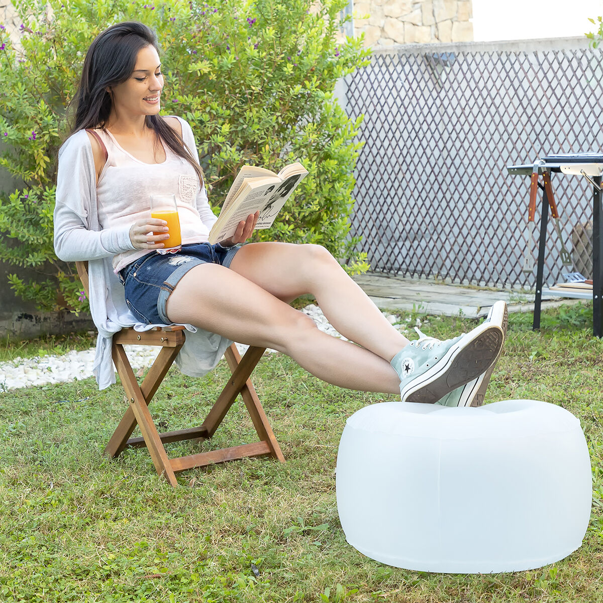 Inflatable Seat with Multicolour LED and Remote Control Pulight