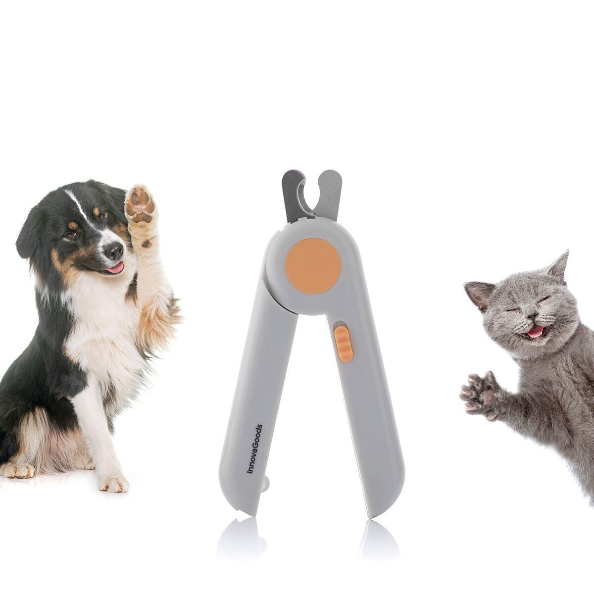 Cortaúñas para mascotas con clip LED InnovaGoods