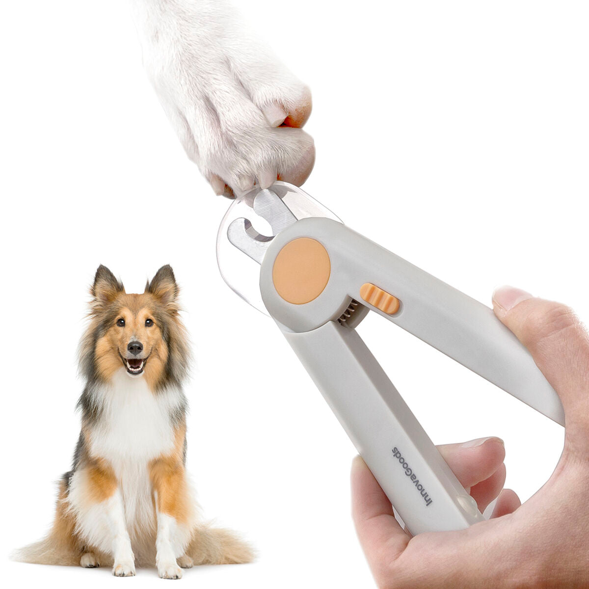 Cortaúñas para mascotas con clip LED InnovaGoods
