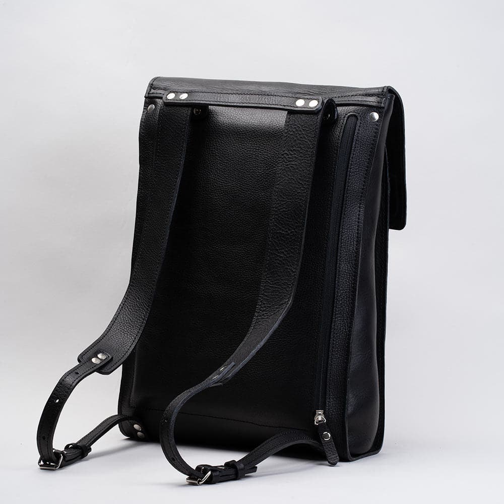 Leather laptop backpack - The Minimalist (Tan)