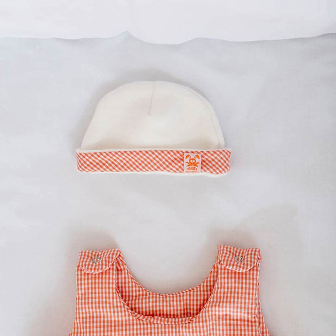 Gorro para recién nacido de algodón orgánico - Vichy