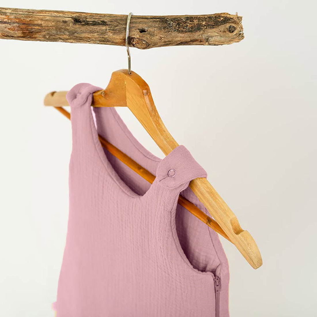 Saco de dormir de invierno de algodón orgánico - Rosa