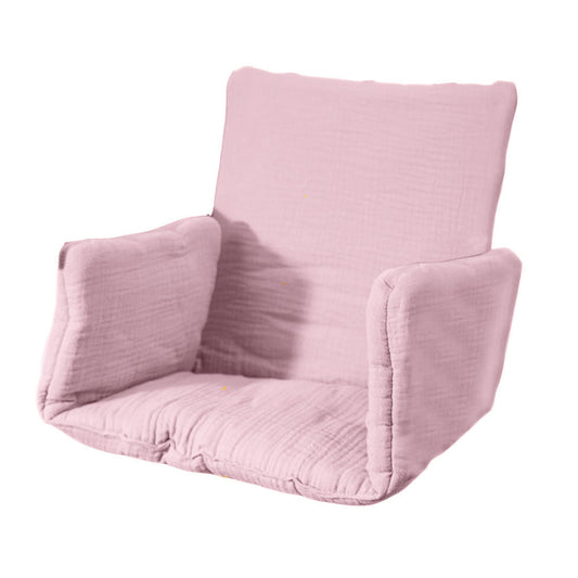 Cojín para trona de algodón orgánico - Rosa