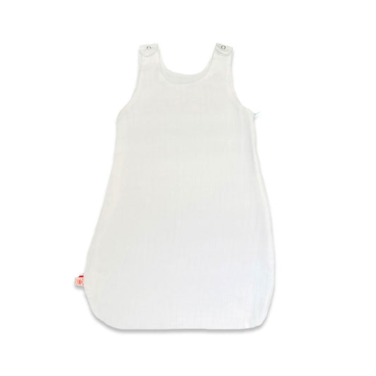 Saco de dormir de verano de algodón orgánico - Blanco