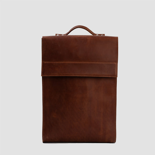 Mochila de Piel - Metropolian (Marrón Coñac)