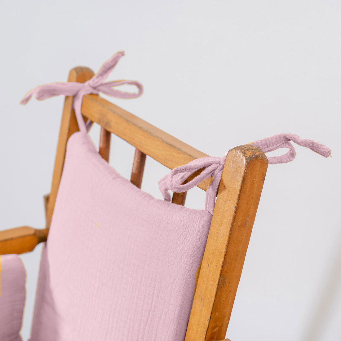Cojín para trona de algodón orgánico - Rosa