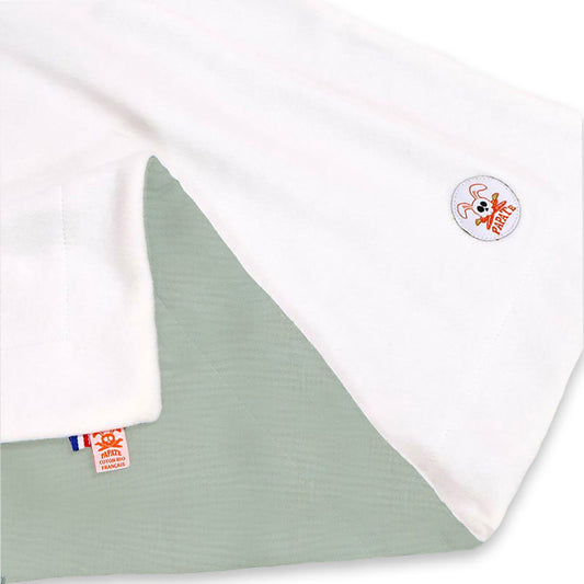 Manta polar de algodón orgánico - Verde