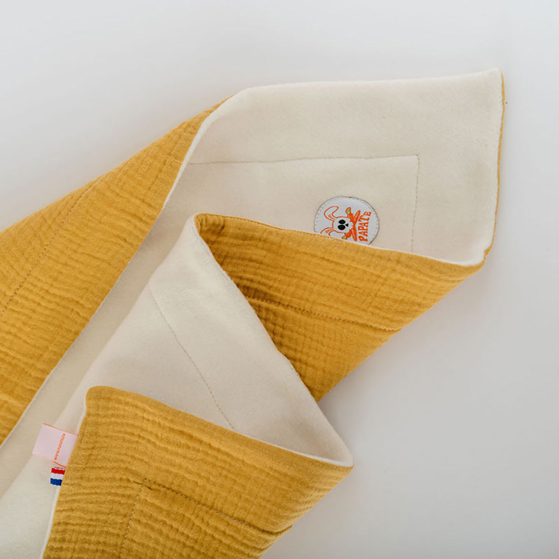 Organic Cotton Fleece Blanket -  Honey